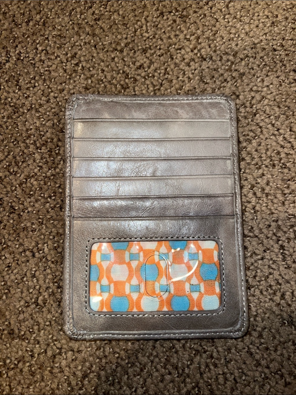 Hobo Euro Slide Card Case grey wallet